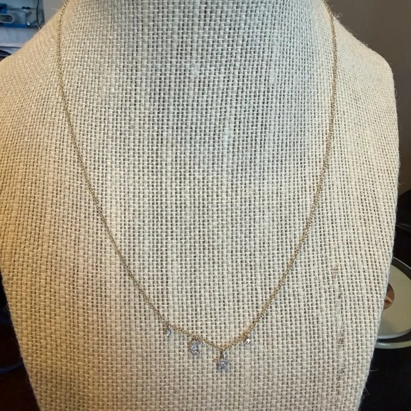 Meira T Mini Moon and Star Bezel Necklace - Picture 2 of 8